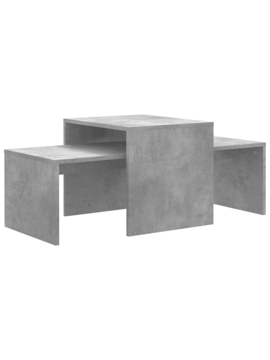 Set konferenčních stolků betonově šedý 100x48x40 cm kompozit