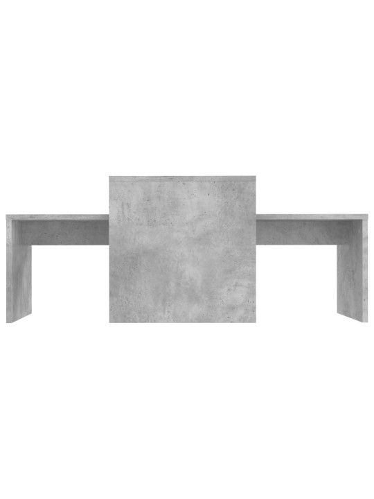 Set konferenčních stolků betonově šedý 100x48x40 cm kompozit