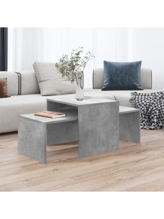 Set konferenčních stolků betonově šedý 100x48x40 cm kompozit