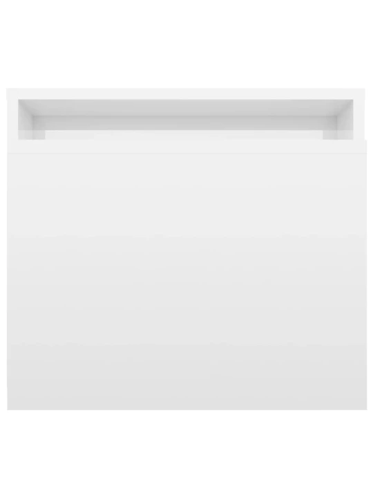 Set konferenčních stolků bílý vysoký lesk 100x48x40 cm kompozit