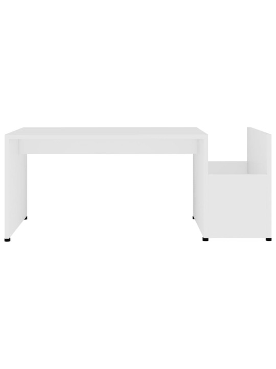 Konferenční stolek bílý 90 x 45 x 35 cm kompozitní dřevo
