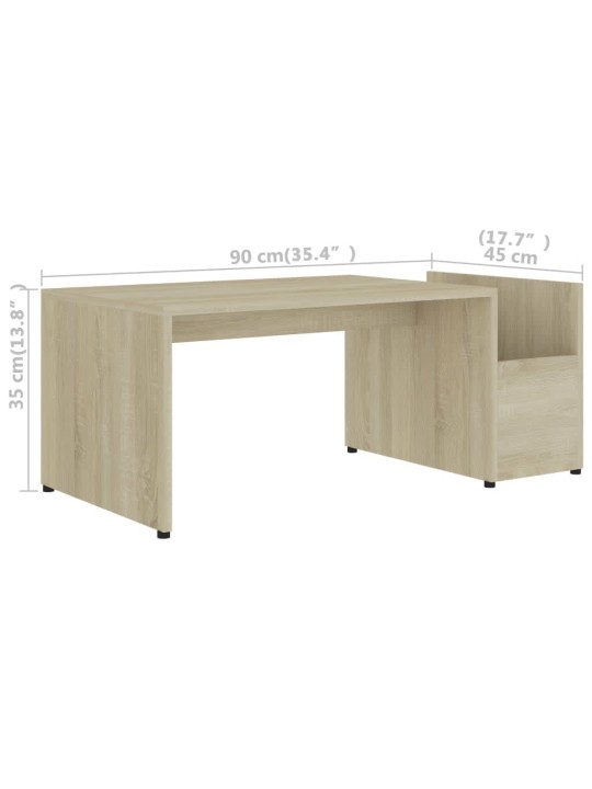 Konferenční stolek dub sonoma 90 x 45 x 35 cm kompozitní dřevo