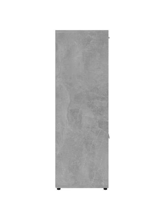 Knihovna betonově šedá 90 x 30 x 90 cm kompozitní dřevo