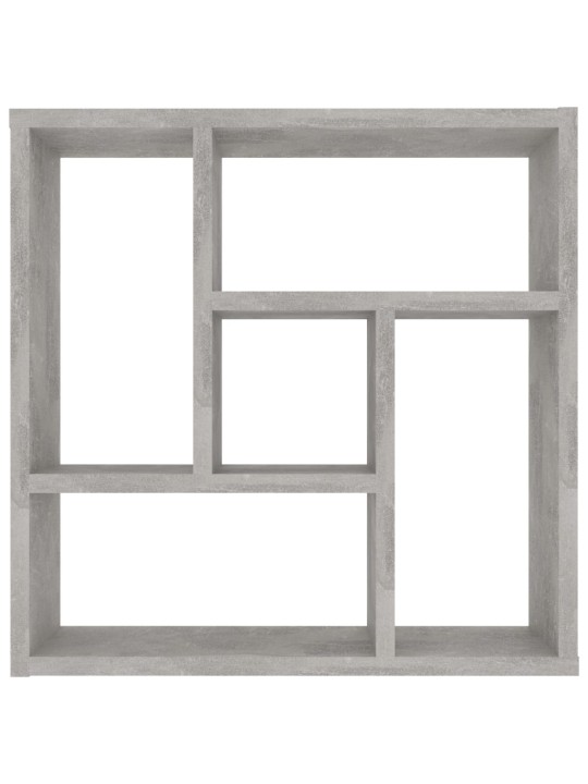 Nástěnná police betonově šedá 45,1x16x45,1 cm kompozitní dřevo