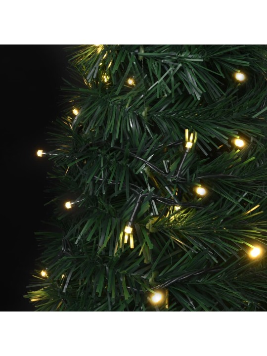 Pop-up umělý vánoční stromek s LED osvětlením zelený 210 cm