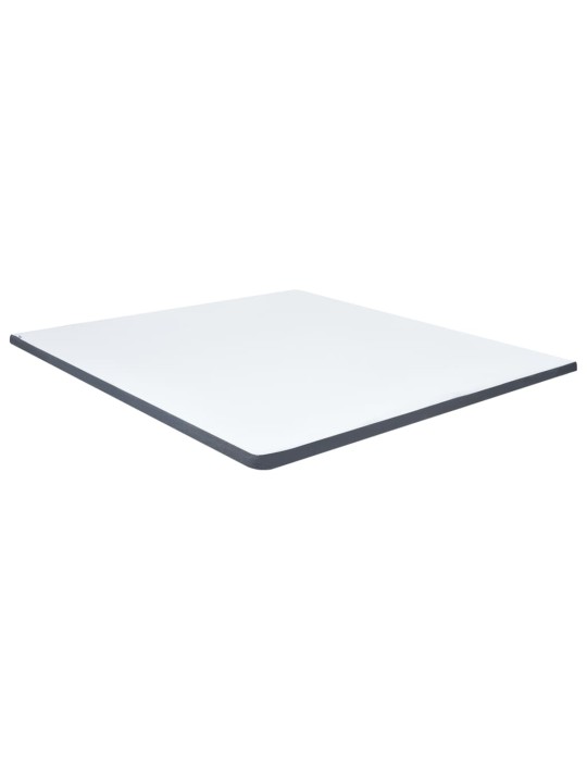 Postel boxspring tmavě šedá textil 200 x 200 cm