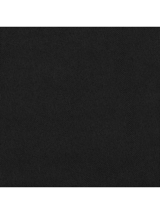 Zatemňovací závěs s kroužky vzhled lnu černý 290 x 245 cm