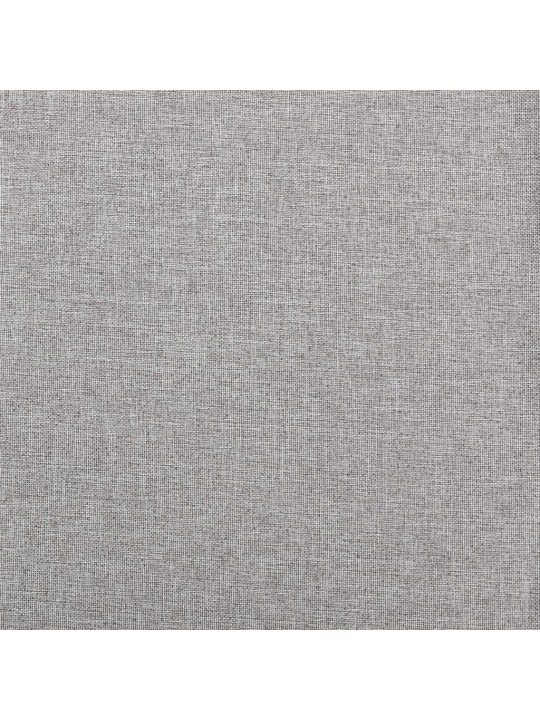 Zatemňovací závěsy s kroužky vzhled lnu 2 ks šedé 140 x 175 cm