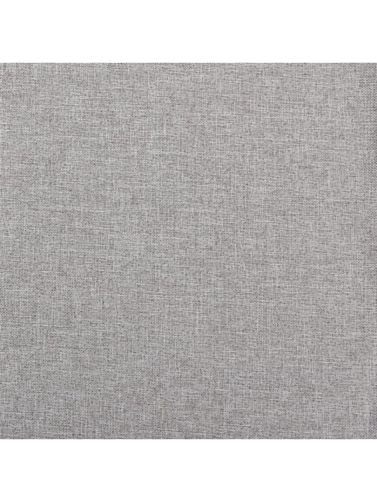 Zatemňovací závěsy s kroužky vzhled lnu 2 ks šedé 140 x 245 cm