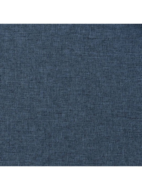 Zatemňovací závěsy s kroužky vzhled lnu 2 ks modré 140 x 225 cm