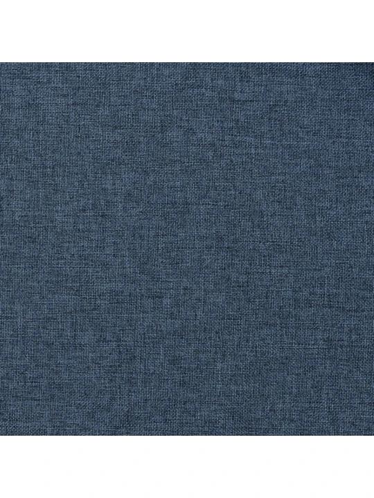 Zatemňovací závěsy s kroužky vzhled lnu 2 ks modré 140 x 225 cm