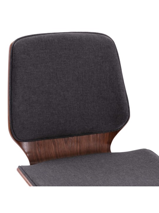 Jídelní židle 4 ks šedé textil