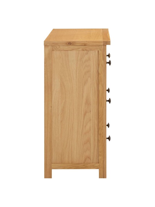 Komoda se zásuvkami 80 x 35 x 75 cm masivní dubové dřevo