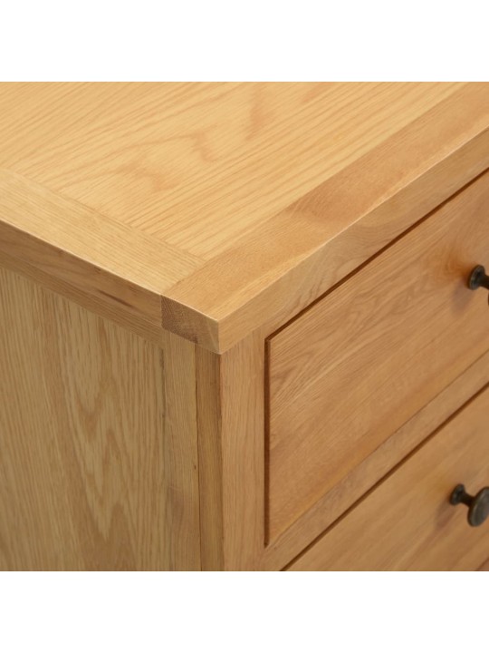Komoda se zásuvkami 80 x 35 x 75 cm masivní dubové dřevo