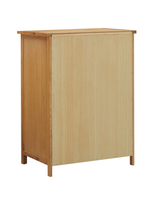 Šatní skříň 76 x 52 x 105 cm masivní dubové dřevo