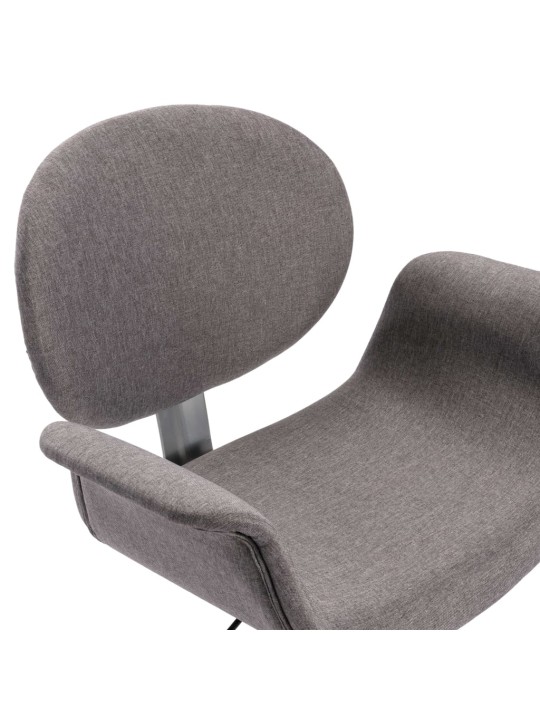 Otočná kancelářská židle šedá textil