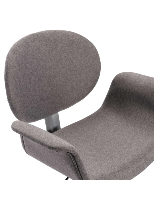 Otočná kancelářská židle šedá textil