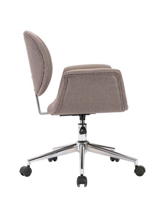 Otočná kancelářská židle taupe textil
