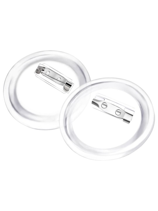 Placky se špendlíky 100 setů akryl 44 mm