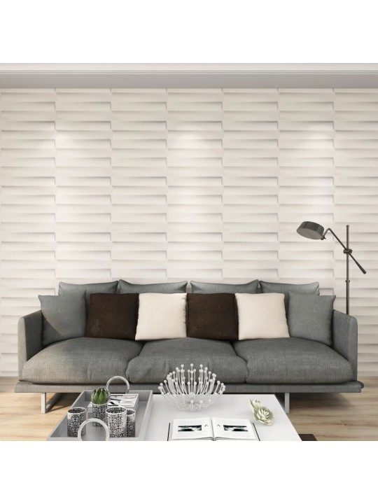 24 ks Nástěnné panely 3D 0,5 x 0,5 m 6 m²