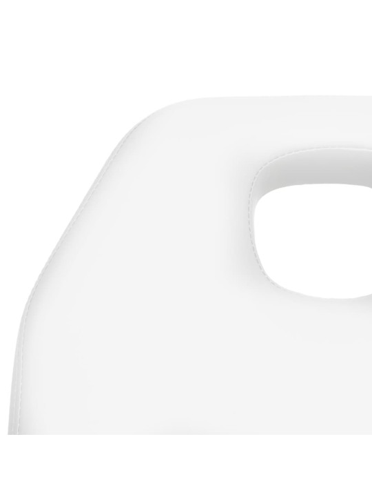 Masážní stůl bílý 180 x 62 x (86,5–118) cm