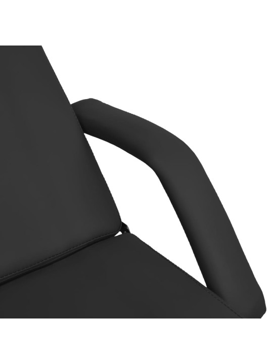 Masážní stůl černý 180 x 62 x (87–112) cm