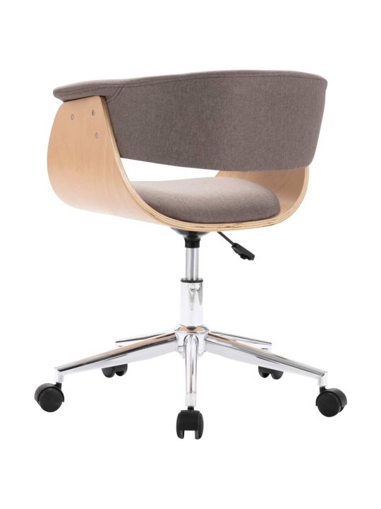 Otočné jídelní židle 2 ks taupe textil