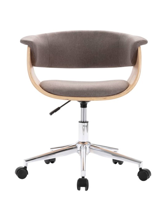 Otočné jídelní židle 4 ks taupe textil