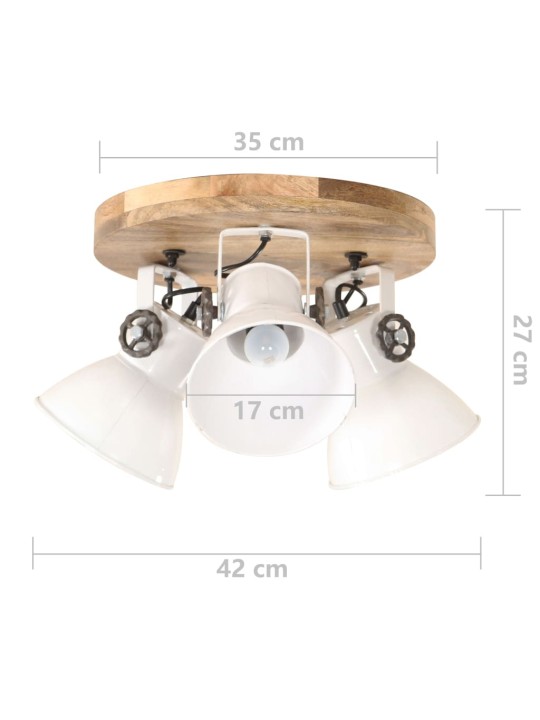 Industriální stropní svítidlo 25 W bílé 42 x 27 cm E27