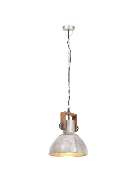 Industriální závěsné svítidlo 25 w stříbrné kulaté 30 cm e27