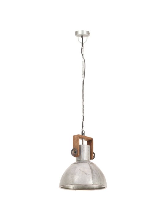 Industriální závěsné svítidlo 25 w stříbrné kulaté 30 cm e27