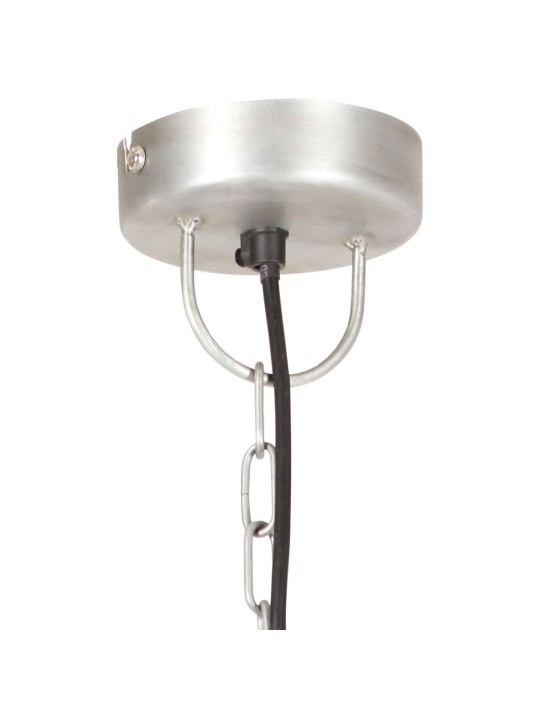 Industriální závěsné svítidlo 25 w stříbrné kulaté 30 cm e27