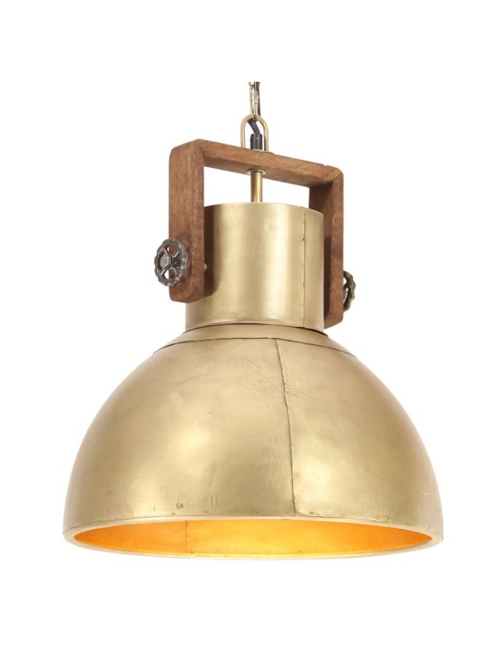 Industriální závěsné svítidlo 25 W mosazné kulaté 40 cm E27