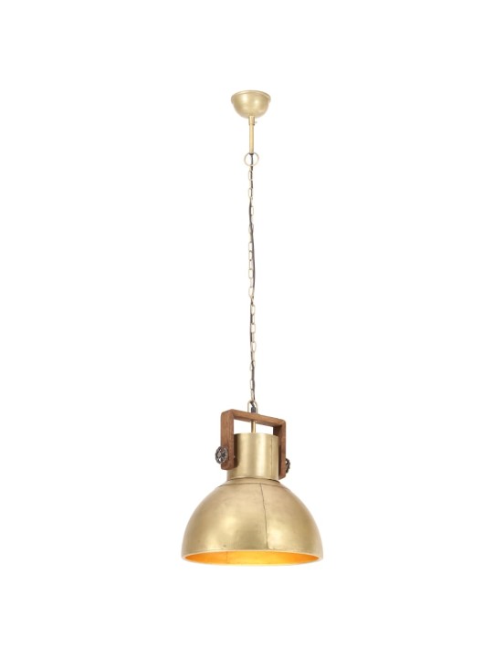 Industriální závěsné svítidlo 25 W mosazné kulaté 40 cm E27