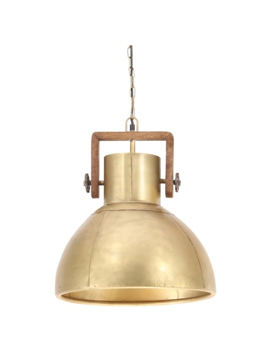 Industriální závěsné svítidlo 25 W mosazné kulaté 40 cm E27