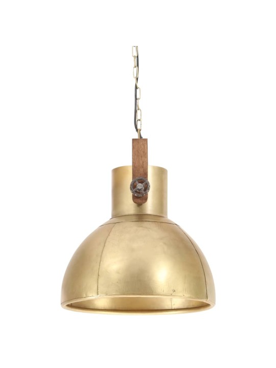 Industriální závěsné svítidlo 25 W mosazné kulaté 40 cm E27