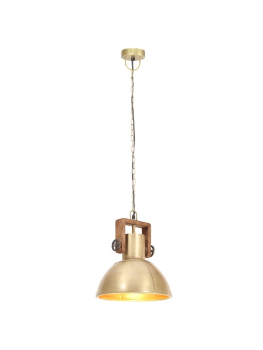 Industriální závěsné svítidlo 25 w mosazné kulaté 30 cm e27