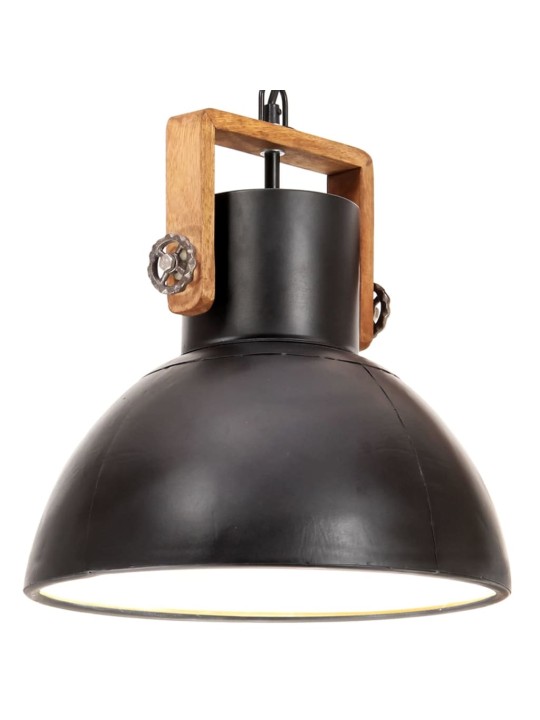 Industriální závěsné svítidlo 25 w černé kulaté 30 cm e27