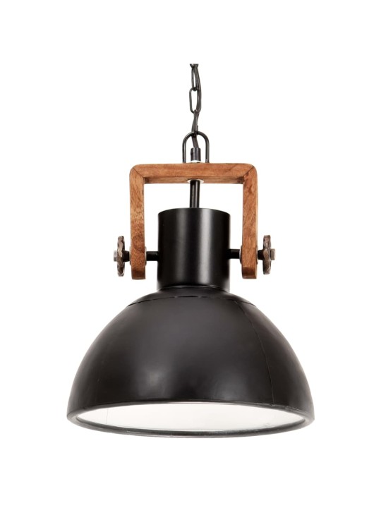 Industriální závěsné svítidlo 25 w černé kulaté 30 cm e27