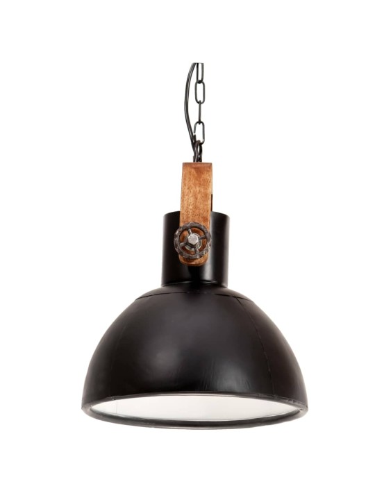 Industriální závěsné svítidlo 25 w černé kulaté 30 cm e27