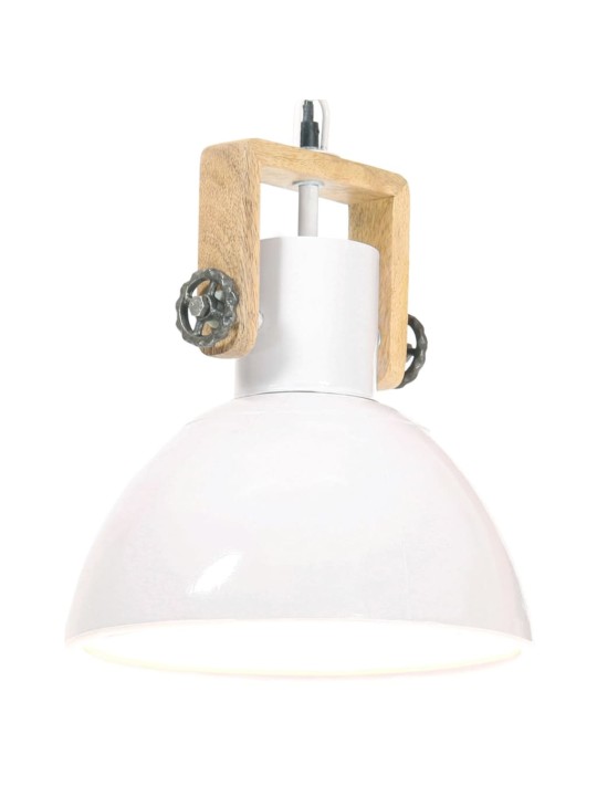 Industriální závěsné svítidlo 25 w bílé kulaté 30 cm e27