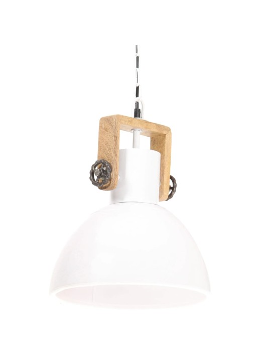 Industriální závěsné svítidlo 25 w bílé kulaté 30 cm e27