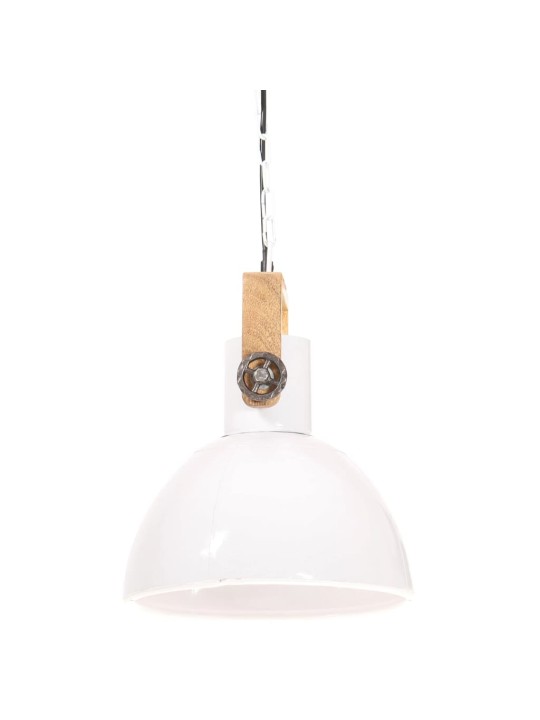 Industriální závěsné svítidlo 25 w bílé kulaté 30 cm e27