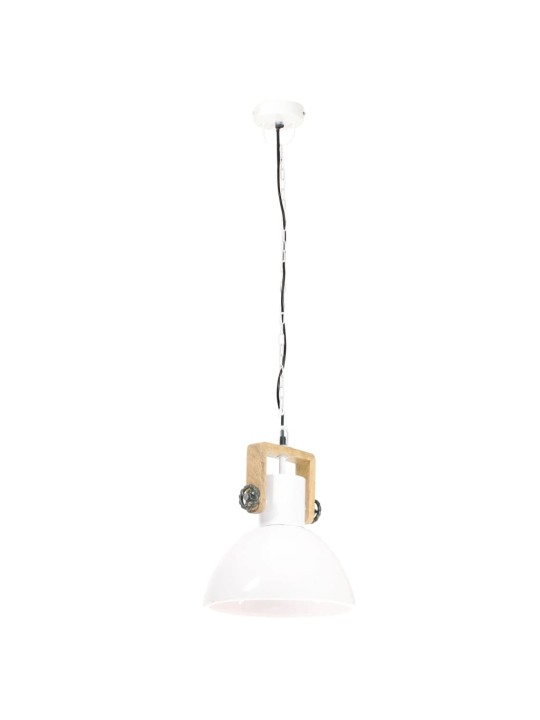 Industriální závěsné svítidlo 25 w bílé kulaté 30 cm e27