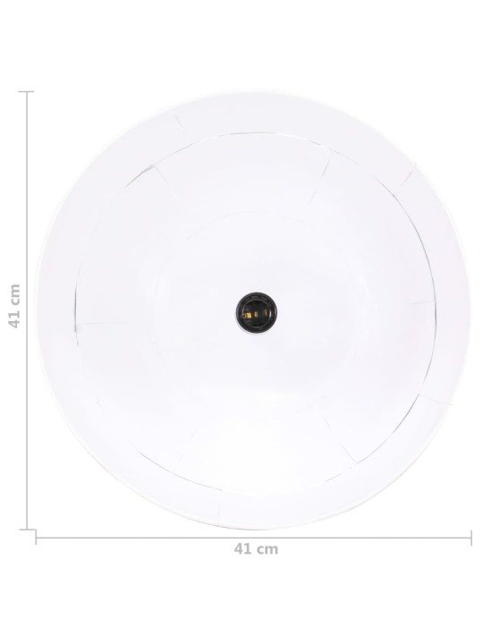 Industriální vintage závěsné svítidlo 25 W bílé 41 cm E27