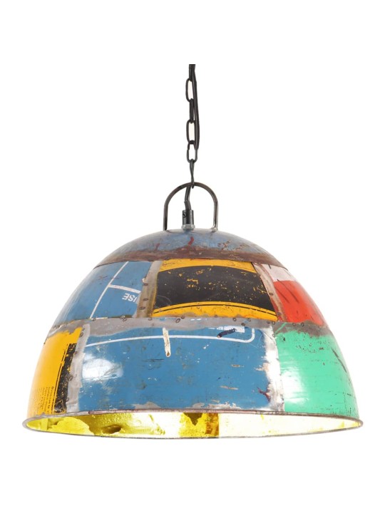 Industriální vintage závěsné svítidlo 25 w pestré kulaté 41 cm