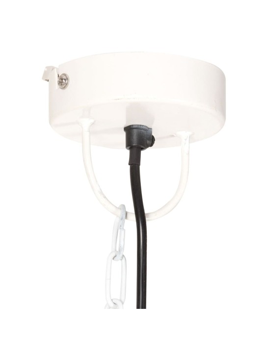 Industriální vintage závěsné svítidlo 25 w bílé kulaté 31cm e27