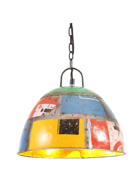 Industriální vintage závěsné svítidlo 25 w pestré kulaté 31 cm