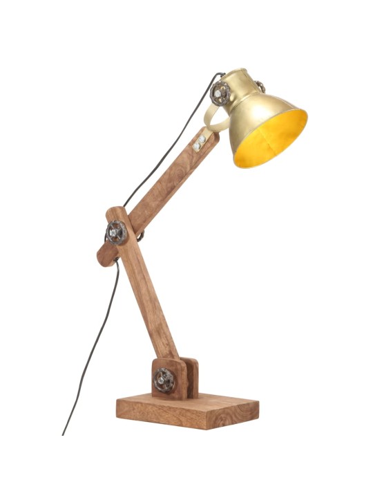 Industriální stolní lampa mosazná kulatá 58 x 18 x 90 cm e27