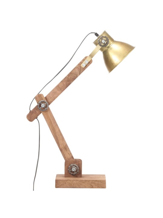 Industriální stolní lampa mosazná kulatá 58 x 18 x 90 cm e27